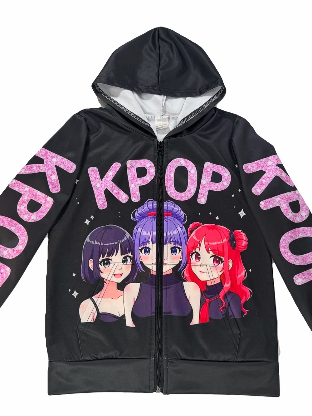 Kpop Hooded Lightweight Jacket Size 5/6 Girls' - Picture 2 of 12